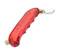 FTVOGUE Cortador de Vidrio con Aceite, Rueda de Corte de Carburo de Tungsteno con Depósito de Aceite para Corte Profesional de Vidrio, Herramienta de de Plástico (rojo)