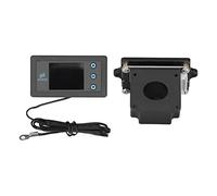 FTVOGUE Coulombmeter Medidor de Corriente Voltímetro Pantalla LCD Sensor Hall ABS PCB 0.01 a 500V 0 a 1000A Capacidad de Energía Monitor de Temperatura para Batería Solar RV Usuarios Marinos (500A)