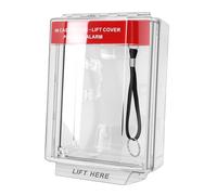 FTVOGUE Cubierta de Punto de Llamada de Incendio, Cubierta Protectora de Punto de Llamada Manual de PC, Protector a Presión Resistente Al Agua IP67 Resistente Al Calor con Carcasa Transparente para