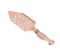 FTVOGUE Cuchara de Absenta Cuchara con Filtro de Absenta de Cóctel de Ajenjo Diseño Hueco Vintage de Acero Inoxidable para una Disolución Perfecta del Azúcar con Recorte R (Oro rosa)