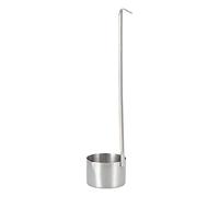 FTVOGUE Cuchara de Vino de Acero Inoxidable, Cuchara Medidora de Cerveza con Pico Vertedor, Orificio Colgante para Aceite de Cocina, Vinagre (Extracto de vino 304 500ML)