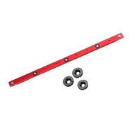 FTVOGUE de Empuje Universal para Carpintería, Aleación de Aluminio, Barra de Inglete con Corredor Ajustable, Ideal para Uso en Sierra de Mesa (FTVOGUE1vrx76n8cm-201113WH01-2)