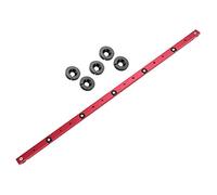 FTVOGUE de Empuje Universal para Carpintería, Aleación de Aluminio, Barra de Inglete con Corredor Ajustable, Ideal para Uso en Sierra de Mesa (FTVOGUE1vrx76n8cm-201113WH01-3)