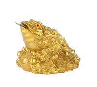 FTVOGUE Dinero Rana Feng Shui Chino Riqueza Afortunada Moneda Sapo Decoración de la Oficina En Casa Buen Regalo Afortunado Riqueza para un propósito Decorativo