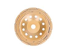 FTVOGUE Disco de Molienda de Doble para Pulir de Alta Eficiencia de Paredes y Puentes de Mármol, Oro, 1pc (180 mm)