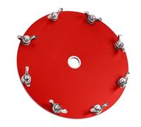 FTVOGUE Disco de Red de Tierra de Antena de Onda Corta, Placa de Rejilla de Puesta a Tierra de Aleación de Aluminio con 10 Terminales para Antena de Onda Corta Portátil Claridad de Señal Mejorada