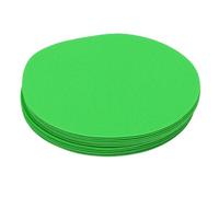 FTVOGUE Discos Marcadores de Entrenamiento de Fútbol Antideslizantes TPE de 19cm, Paquete de 12 Conos de Agilidad de Color Verde Brillante con Base Texturizada para Ejercicios de Juego