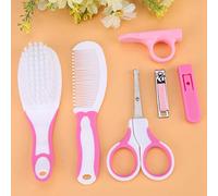 FTVOGUE Diseñado para la Seguridad, Cortaúñas para Bebés, Tijeras, Cepillo para el Cabello, Kit de Peine, Juego Completo de Cuidado del bebé con Fundas Protectoras, Portátil y Conveniente, Cabezal