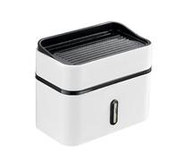 FTVOGUE Dispensador de Pañuelos de Pared, Caja de Pañuelos de Baño de Plástico Resistente Al Agua de Doble Capa con Ventosas, para Inodoro