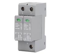 FTVOGUE Dispositivo de Protección contra Sobretensiones 2P, Dispositivo Descargador de Voltaje para DC600V con Material de PC Retardante de Llama, Fácil de Instalar, Protector de Alta Precisión,