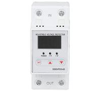 FTVOGUE Dispositivo de Recuperación de Voltaje Protección de Voltaje de Reinicio Automático Ajustable 220V 63A Protector de Reconexión de Autorecuperación para Caja de Distribución Doméstica Uso de