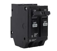 FTVOGUE Disyuntor Enchufable 30A 2P, Montaje en Riel DIN Universal para Circuitos Monofásicos y Trifásicos, Capacidad de Ruptura 10KA para Paneles de Distribución GE