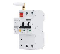 FTVOGUE Disyuntor WiFi Inteligente, PA66 DSM 2P 80A AC230V Interruptor Miniatura con Control de Aplicación Monitoreo de Energía y 5 Modos de Protección para Paneles de Distribución Doméstica y