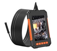FTVOGUE Endoscopio Industrial con Pantalla LCD de 4,3 Pulgadas, Cámara 1080P de 8 Mm, Boroscopio Portátil IP67 con 8 Luces LED y Cable de 5 M para Inspección de Plomería en el Hogar Automotriz