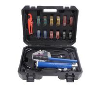 FTVOGUE Engarzadora de Manguera Hidráulica, Herramienta Manual de Aleación de Aluminio con Bomba, Ideal para Reparación y Mantenimiento de Aire Acondicionado con 7 Accesorios de Manguera