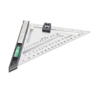 FTVOGUE Escuadra Triangular, Escuadra de Carpintero de Aleación de Aluminio con Base Niveladora para Carpinteros, de Viga Desmontable de 7 Pulgadas