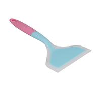 FTVOGUE Espátula de Silicona para Sartenes Antiadherentes, Herramienta de Cocina con Ergonómico, Orificio para Colgar para Cocinar Panqueques, Tortilla Tamagoyaki (cabeza de pala azul)