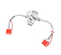 FTVOGUE Estación Lavaojos con Grifo Cromado Unidad de Lavado de Ojos de Emergencia sin Esfuerzo para la Industria de Laboratorio