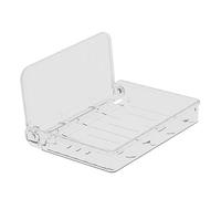 FTVOGUE Estante Plegable Montado en la Pared Transparente con una Cama de Carga Fuerte con Estante Flotante Plegable de Gran Capacidad, de Pared sin Puño para Baño, Uso Multifuncional (S para el