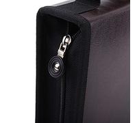 FTVOGUE Estuche Organizador para Lápices Artísticos, Bolsa Plegable con Cremallera para Estudiantes, Artistas y Profesionales (café Oscuro)