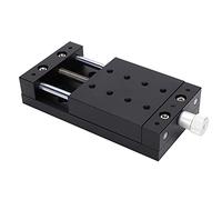 FTVOGUE Etapa Lineal de Eje X, Mesa Deslizante de Ajuste Fino de Aleación de Aluminio con de Engranaje, de 30 Mm para Dispositivos de Medición de Equipos ópticos