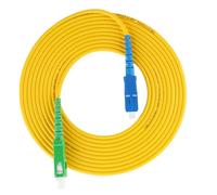 FTVOGUE Fibra Óptica Monomodo SC, 5m PVC Dúplex | Transmisión de señal con baja pérdida de inserción, conexión Plug and Play simple, sistemas de comunicación LAN FTTH