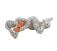 FTVOGUE Figura de Mujer Leyendo, Escultura Artística Decorativa con Molde de Pulpa con Detalles Pintados a Mano para Decoración de Oficina en Casa y Estantería (C)