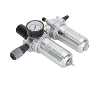 FTVOGUE Filtro de Aire Comprimido, Separador de Agua y Aceite de Aleación de Aluminio de 1/4 de Pulgada con Presión Ajustable para Herramientas Neumáticas y Pintura con Aerógrafo