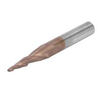 FTVOGUE Fresa de Acero de Tungsteno Cortador de Punta Esférica en Espiral Diámetro de Broca de 0,75 Mm Vástago de 6 Mm Longitud de 50 para Fresado de Extremos Ranurado en Detalle Trabajos de Fresado