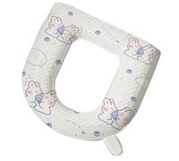 FTVOGUE Funda para Asiento de Inodoro en Forma de O, Cojín Acolchado de EVA con Estampado de Dibujos Animados para Inodoros Estándar, Accesorios de Baño Suaves con Revestimiento para Niños y Adultos