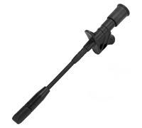 FTVOGUE Gancho de Prueba Mini Grabador de Sonda de Acero Inoxidable para Reparación de Automóviles, Enchufe de 4 Mm J.30019, Herramienta de Prueba de Voltaje para Multímetros (BLACK)