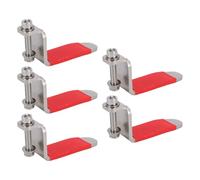 FTVOGUE Ganchos para Pistola de Clavos de Aire, Gancho para Viga de Acero Inoxidable en Forma de L con Ajuste Giratorio para Pistolas de Soplado de Martillo, 5 uds.