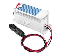 FTVOGUE Generador de Ozono para Coche DC 12V 3,5 G/h, Purificador de Aire Ozonizador con Radiador Engrosado, Descarga para Limpieza Automática