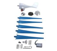 FTVOGUE Generador de Turbina Eólica, Generador de Viento de 5 Palas de 400 W, Tecnología de Imán Permanente de CA Trifásico, Diseño de Aerodinámica, CC 12 V para Uso Doméstico, Agrícola, Marino,