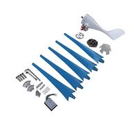 FTVOGUE Generador de Turbina Eólica, Motor Generador de Viento de 5 Aspas 200 W DC24 V con Ajuste Automático y Controlador, Diseño Compacto y Liviano para el Hogar, Granja, Barco, Fácil Instalación