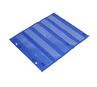 FTVOGUE Gráfico de Bolsillo Magnético, 5 Filas de Bolsillos Transparentes para Ecuaciones Matemáticas de Vocabulario, con Imanes Incorporados y Cierres de Gancho, para Suministros de (BLUE)