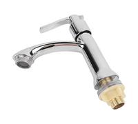 FTVOGUE Grifo de Agua Fría Individual, Grifo de Lavabo de Baño de Aleación de Zinc con Flujo de Agua de Fácil Control, para Lavabo de Encimera