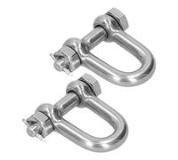 FTVOGUE Grillete en Forma de D, Acero Inoxidable 304, Grillete de Anclaje con Pasador de Tornillo de 2 Piezas para Aplicaciones Eléctricas y de Remolque