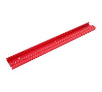 FTVOGUE Guía de Aleación de Aluminio Rarbia de Ferrocarril Fuerte y Duradero para Carpintero, Fijando Más Piezas de Trabajo, Métricas e Imperiales Rojo (400 mm)