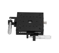 FTVOGUE Guía de Rodillo Cruzado de Aleación de Aluminio Tipo de Diapositiva Tabla de Deslizamiento X Y Axes Y Micrómetro de Etapa Deslizante de Mm para Equipos ópticos