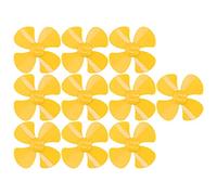 FTVOGUE Hélice de 4 Aspas de 40 Mm, Plástico ABS, Viento Fuerte, Empuje Grande, Reemplazo de Coche de Juguete para Eje de Motor de 2 Mm, Control Remoto, Modelo XR 145 (Yellow)