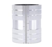 FTVOGUE Herramienta de Escariador de Tuberías, 45 Filos de Corte, Desbarbado de Chaflán para Tubos de Cobre, Aluminio, PVC, Bordes de Acero de Aleación con Escala Métrica Imperial, Fontanería,