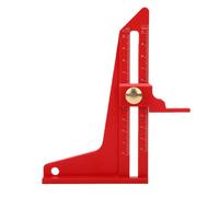 FTVOGUE Herramienta de Medición de Altura, Aleación de Aluminio ABS Ajustable para Mediciones Precisas de Sierra de Mesa y Enrutador, Diseño Compacto