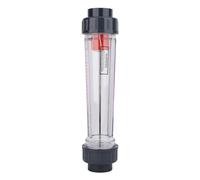 FTVOGUE Herramienta de Medición de Líquidos Tipo Tubo de Caudalímetro de Líquido, Panel Transparente de Plástico ABS, 1-10 M3/H para Medición Precisa de Agua y Fácil Lectura
