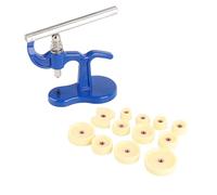 FTVOGUE Herramienta para Cerrar Cajas de Prensa de Relojes, Configuración de Metal, Mantenimiento de Relojes con 12 Moldes para Varios Tamaños