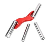FTVOGUE Herramienta para Juntar Ladrillos de Mampostería 4 Tamaños 1/2 5/8 3/4 7/8 Pulgada Aluminio Acero Inoxidable con Cómodo para Albañilería Belleza de Pared Rojo