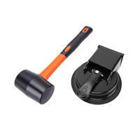 FTVOGUE Herramienta para Reparar Huecos en el Piso, Herramienta de Reparación de Pisos Laminados de Acero de Aleación con Ventosa de 118 Mm, Almohadilla que No Se Daña, Capacidad de Carga de 70 Kg