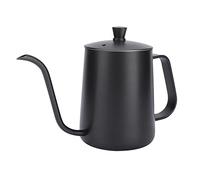 FTVOGUE Hervidor de Cuello de Cisne de Acero Inoxidable para Verter sobre café, 350 Ml, 600 Ml, Acero Inoxidable 304, Boquilla Larga y Estrecha, Olla de Precisión para el Hogar, Oficina, Camping,