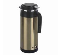 FTVOGUE Hervidor Eléctrico para Coche, Hervidor de Viaje Portátil de 1000ML, 12V/24V con Aislamiento Al Vacío de Acero Inoxidable para Agua Caliente en Viajes por Carretera y Acampadas (24V)