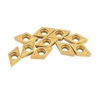 FTVOGUE Hoja de Inserción de Carburo Insertos CNC de Carburo YBC251 DCMT11T304 HM 10PCS para Torneado de Acero Alta Resistencia Al Desgaste Buen Efecto de Corte y Fuerza de Corte Reducida para